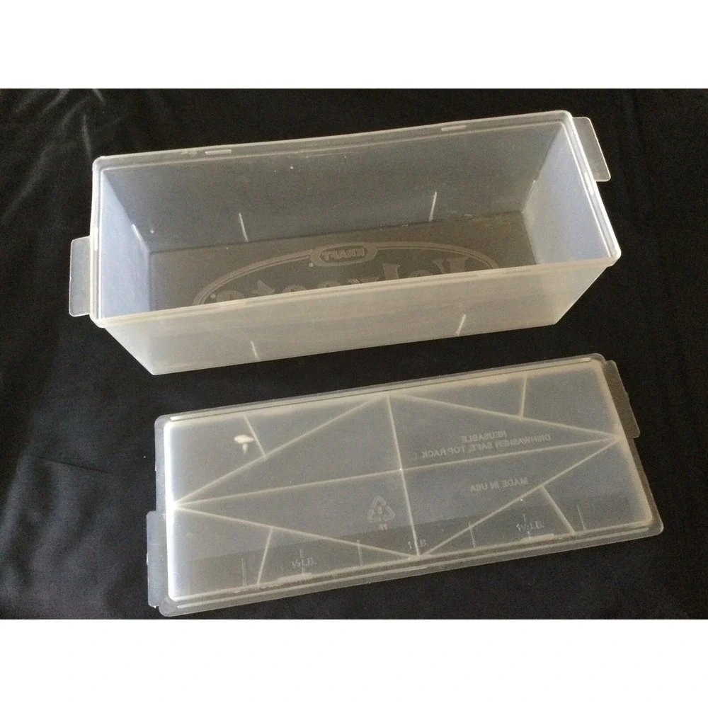 Vintage Kraft Velveeta Cheese Plastic Keeper Storage Box 2lb